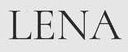 El nombre Lena está escrito en blanco y negro sobre un fondo blanco.