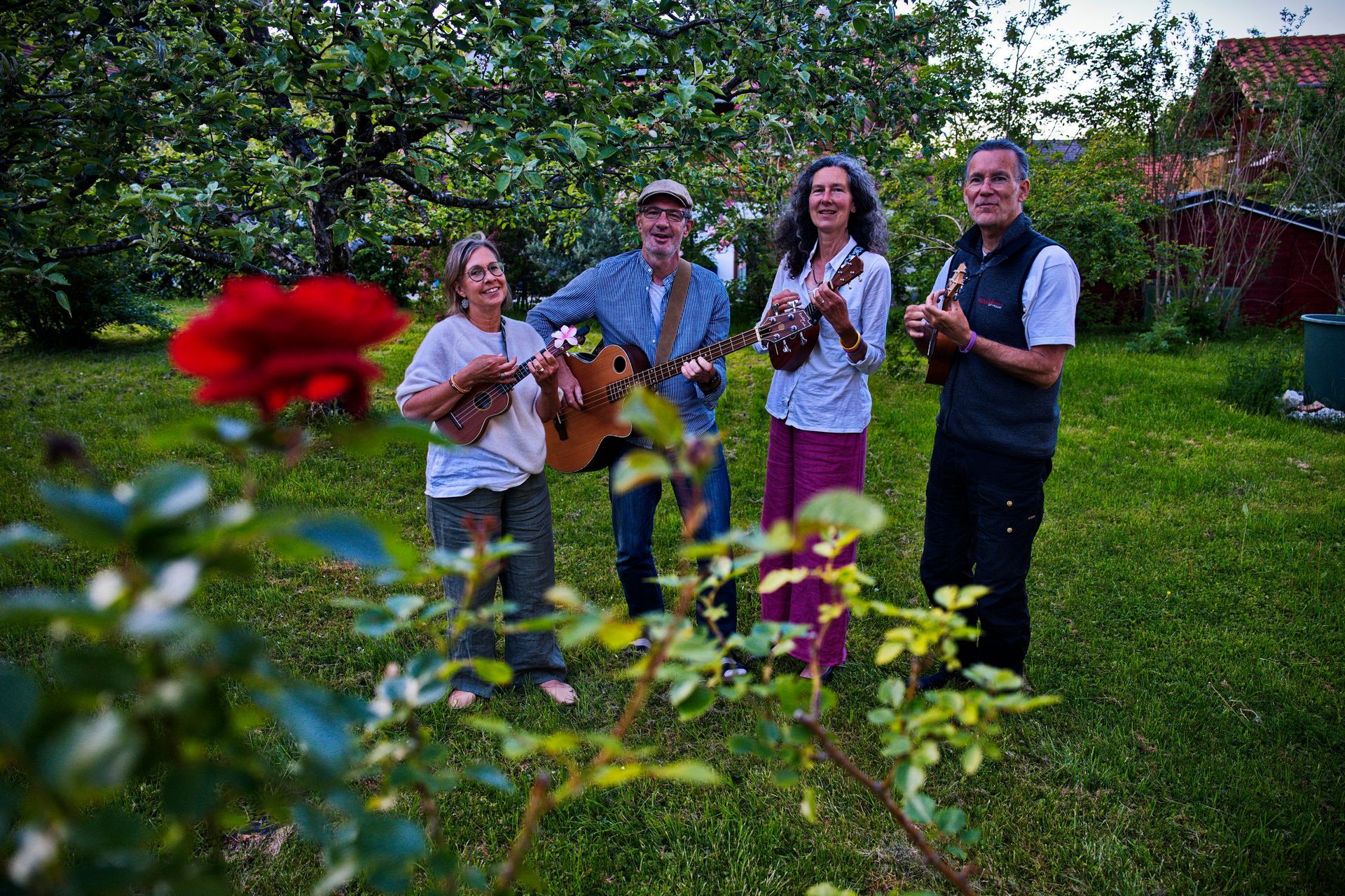 Heike, Wolfgang, Tanuka und Jonas
