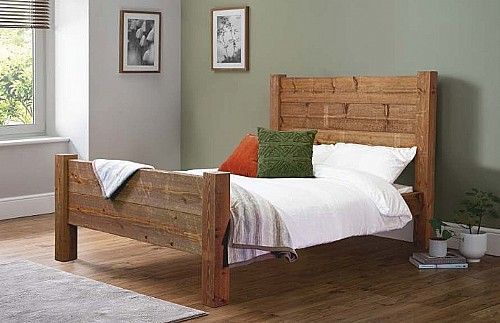 wooden bed