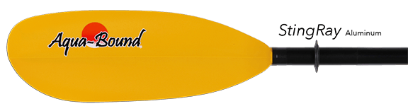 aqua-bound string ray aluminum paddle