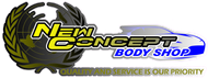 new concept body shop business logo