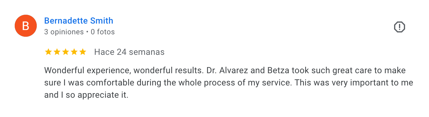 Ap Dentistry Playa del Carmen testimonials