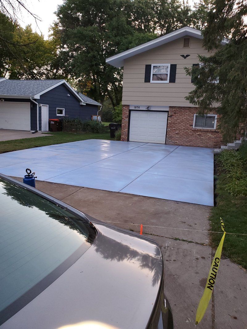 White Concrete Driveway — St Paul, MN — Joseph Construction of St. Paul, Inc