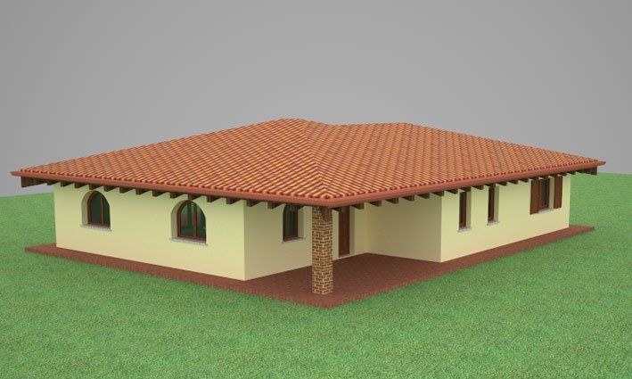 progetto in scala di una villa