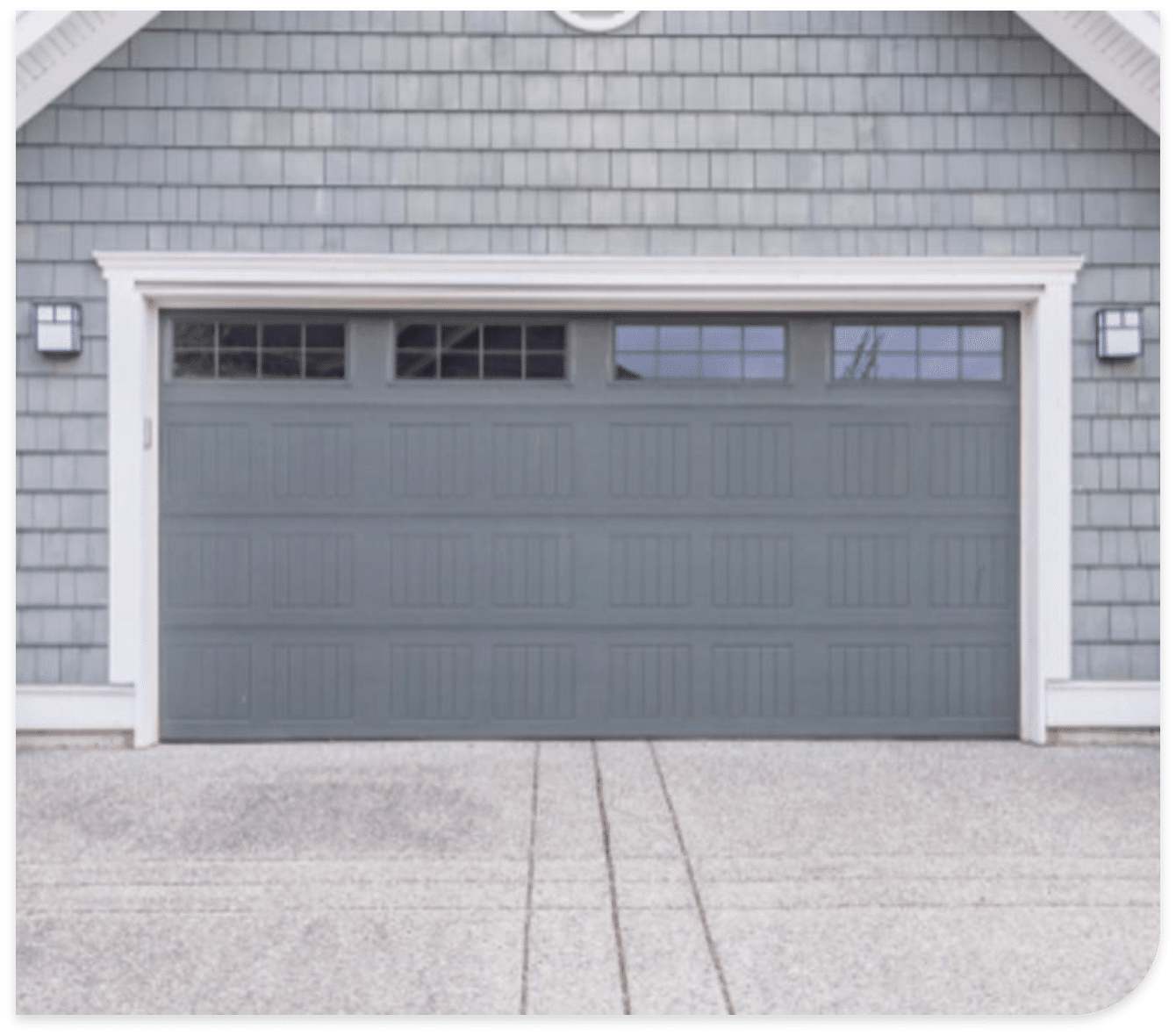 Residential Grey garage doors