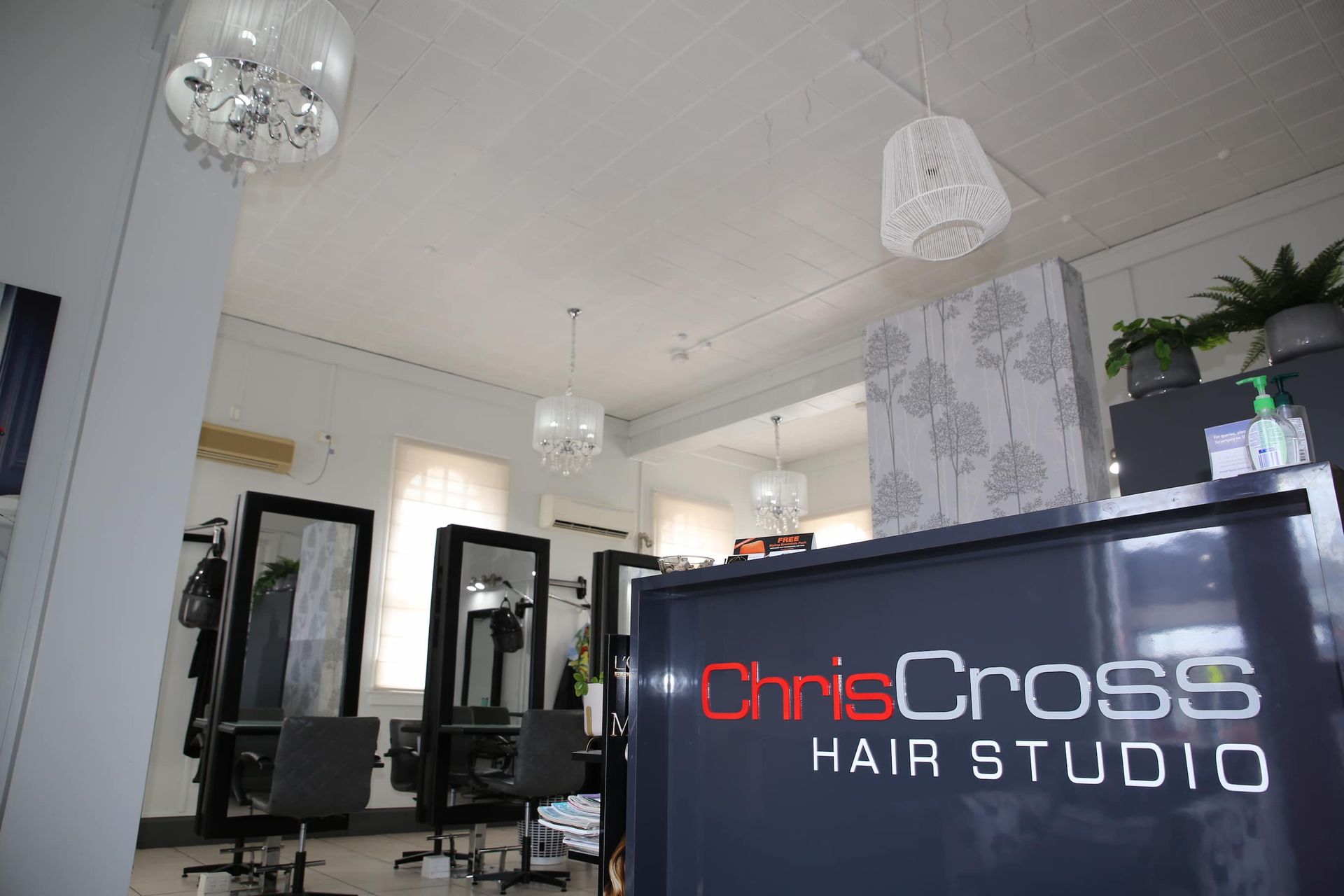 Inside of ChrisCross Hair Studio in Kingaroy