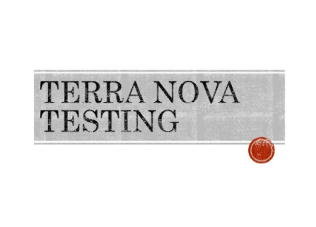 a sign that says terra nova testing on it