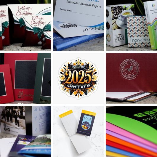 Promotional Office Supplies Collage for 2025