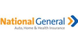 The state auto insurance companies logo is blue and white