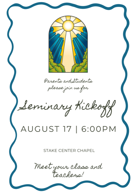 Seminary Kickoff