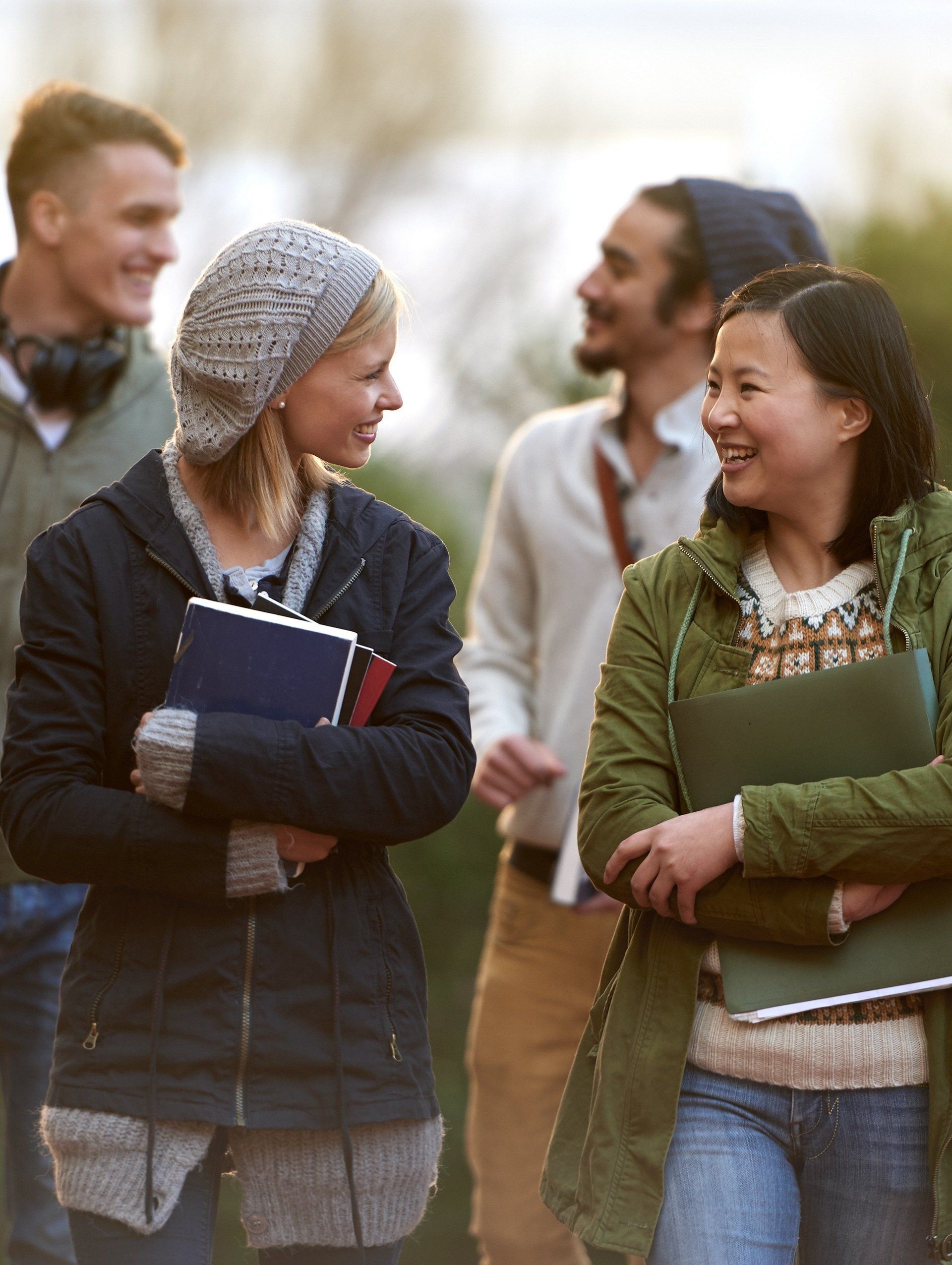 Students walking together