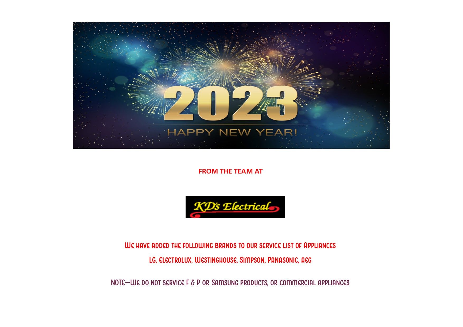 Electrical Appliance Repairs in Tauranga KD’s Electrical