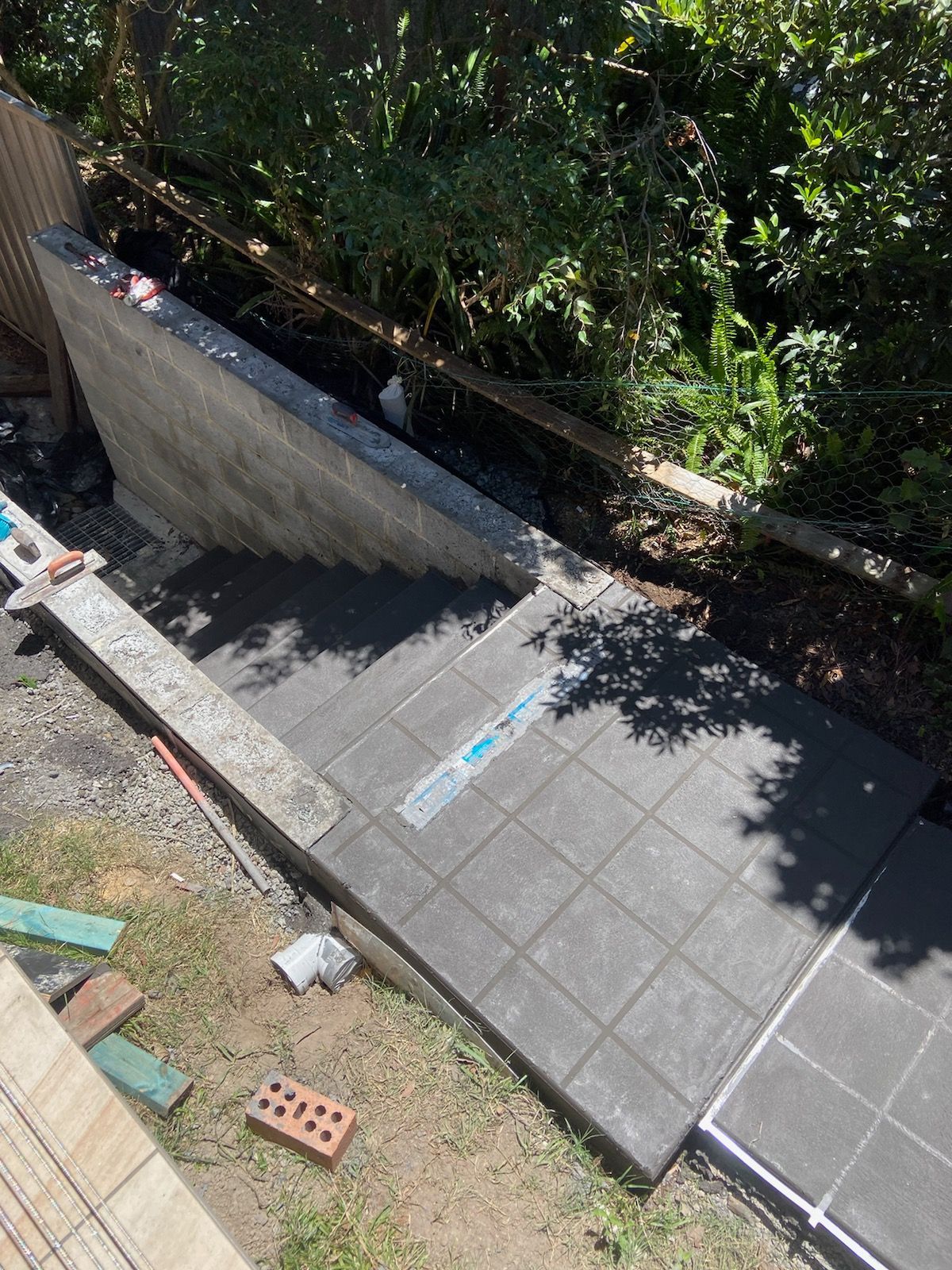 Concrete Walkway With Stairs— Tiger Concrete ACT In Fadden, ACT