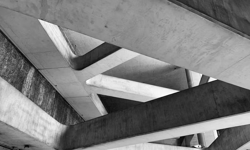 It is a Black and White Photo of a Concrete Structure — Tiger Concrete ACT In Fadden, ACT