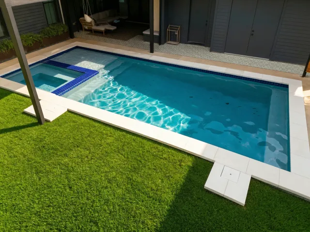 custom swimming pool by Clearform Pool Co., in Austin Texas