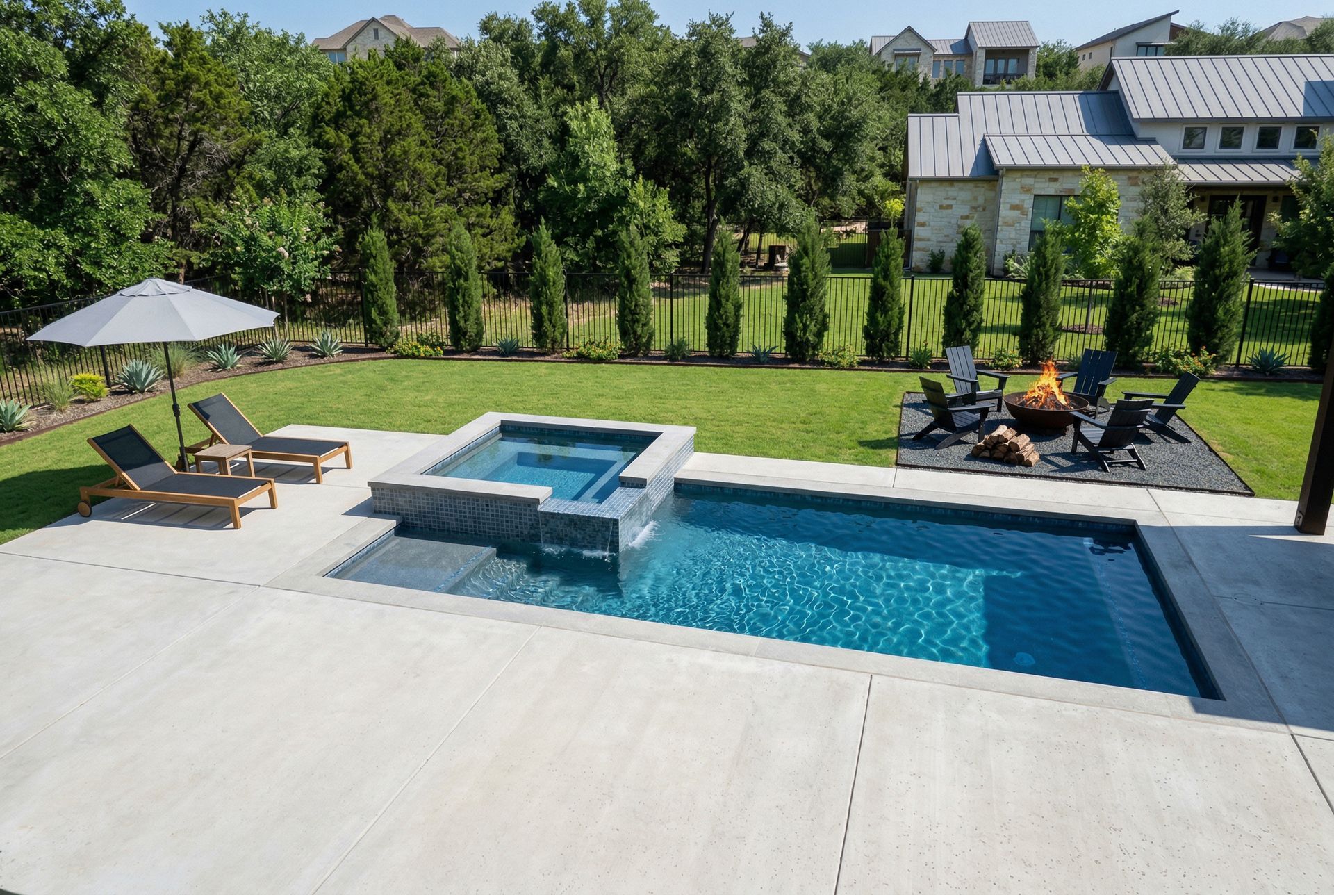 Signature Package | 12x28 Custom Pool & Spa | Austin, TX
