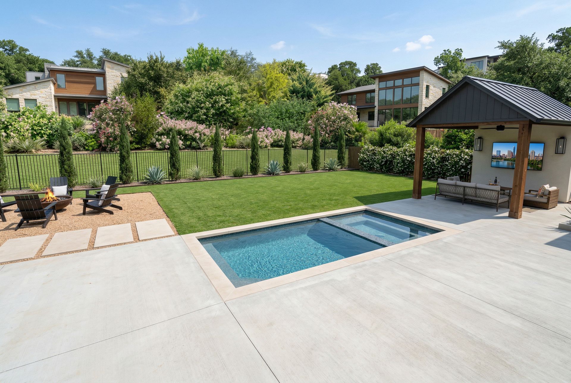 concrete pool construction process in Austin Texas