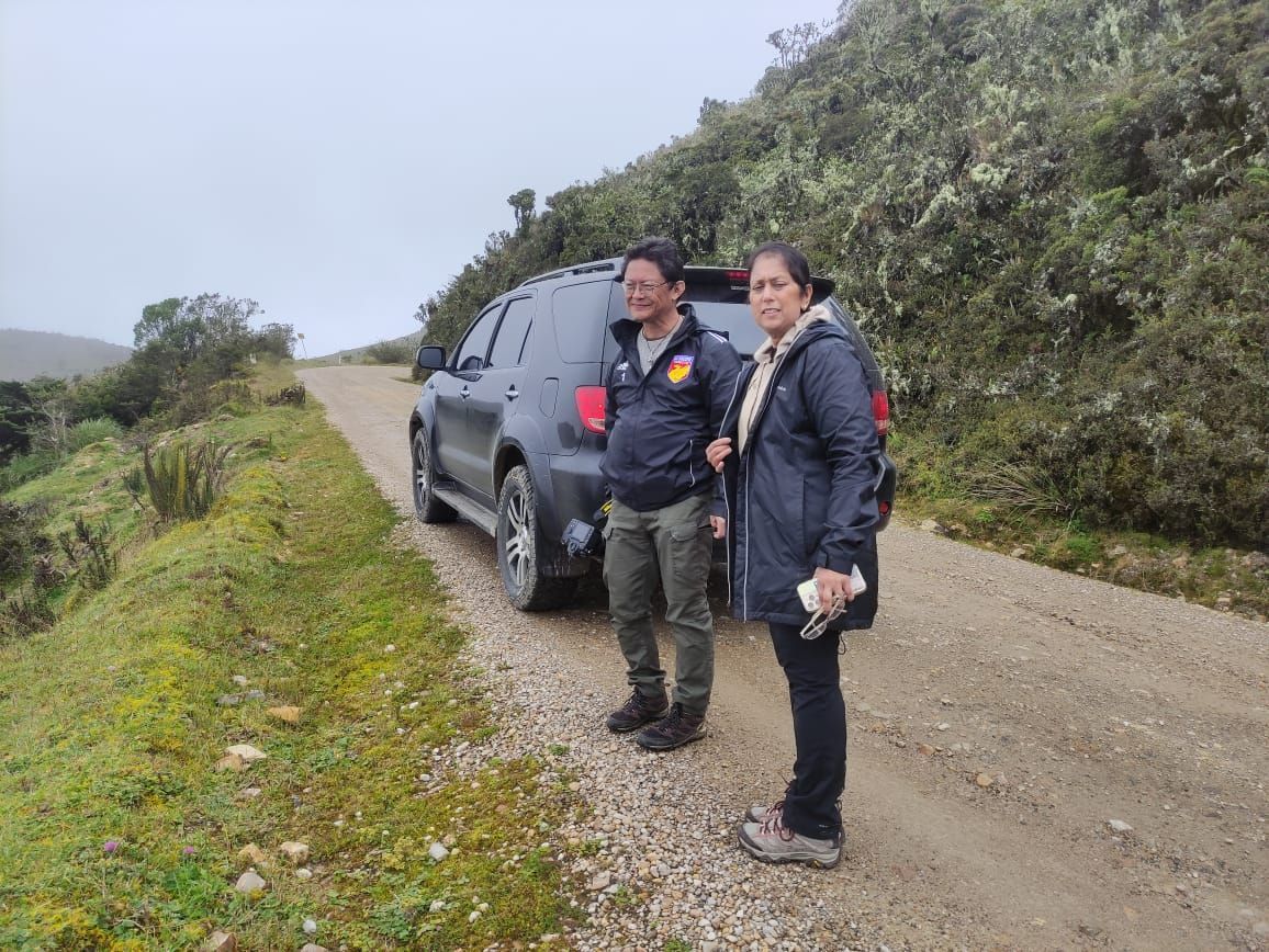 Photographers in the field in Colombia.