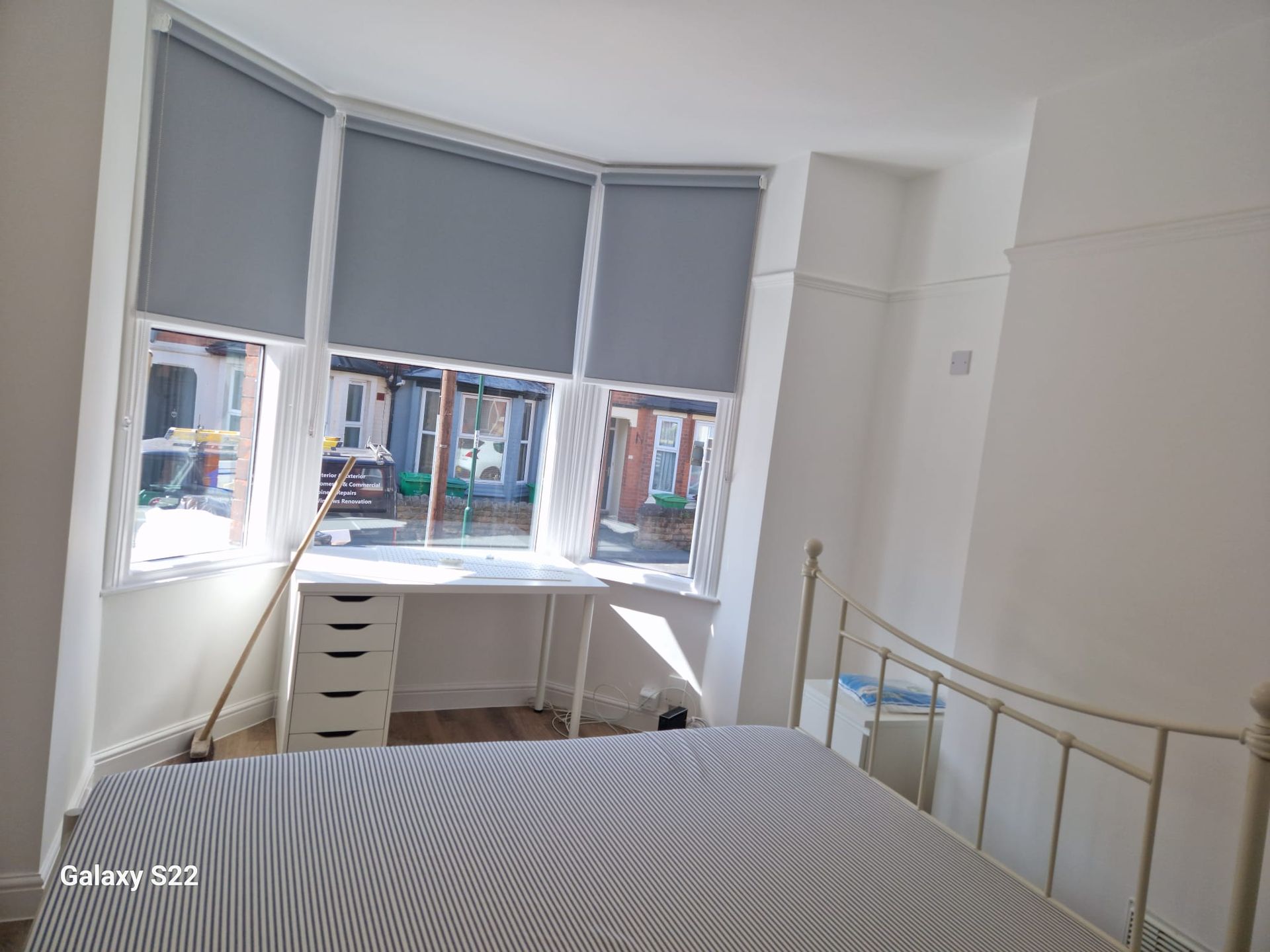 A picture of a living room painted white at a property on Station  road by Signature Painters and Decorators York
