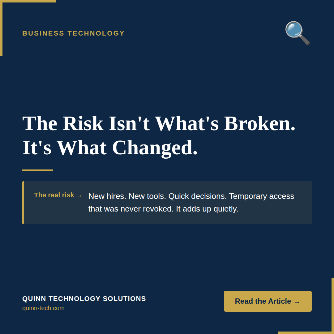 Your Houston business hasn't stood still this year. Neither have your systems. The trouble is what g