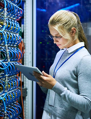 IT Checking the Server | Houston, TX | Quinn Technology Solutions