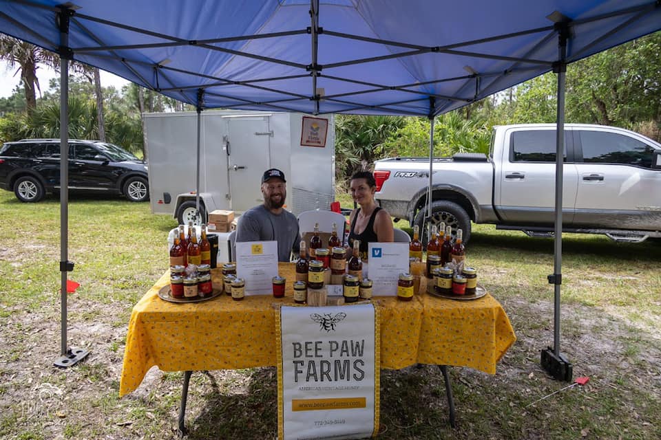 Bee honey vendor tent