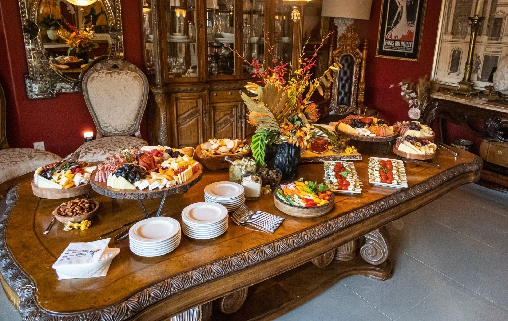 food at hawktail event