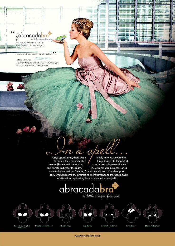 Woman blowing a kiss, wearing a pink dress, over a large teal tutu skirt, in an elegant setting. 