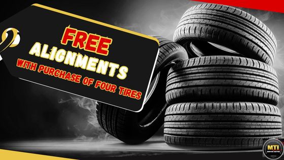 Alignment Promo at MTI Service Centers in Valparaiso, Chesterton, Crown Point, Michigan City, and Winfield, IN