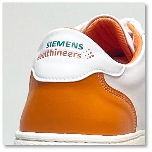 Custom corporate sneakers with logo for teams and brands