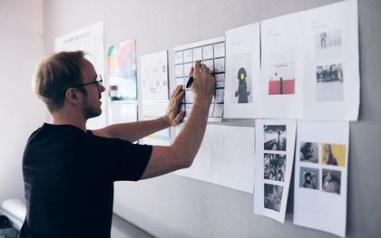 Digital solution provider creating a page layout for a new website and providing ongoing support for a client's website