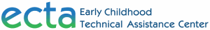 Logo for the Early Childhood Technical Assistance Center with a blue and green gradient 