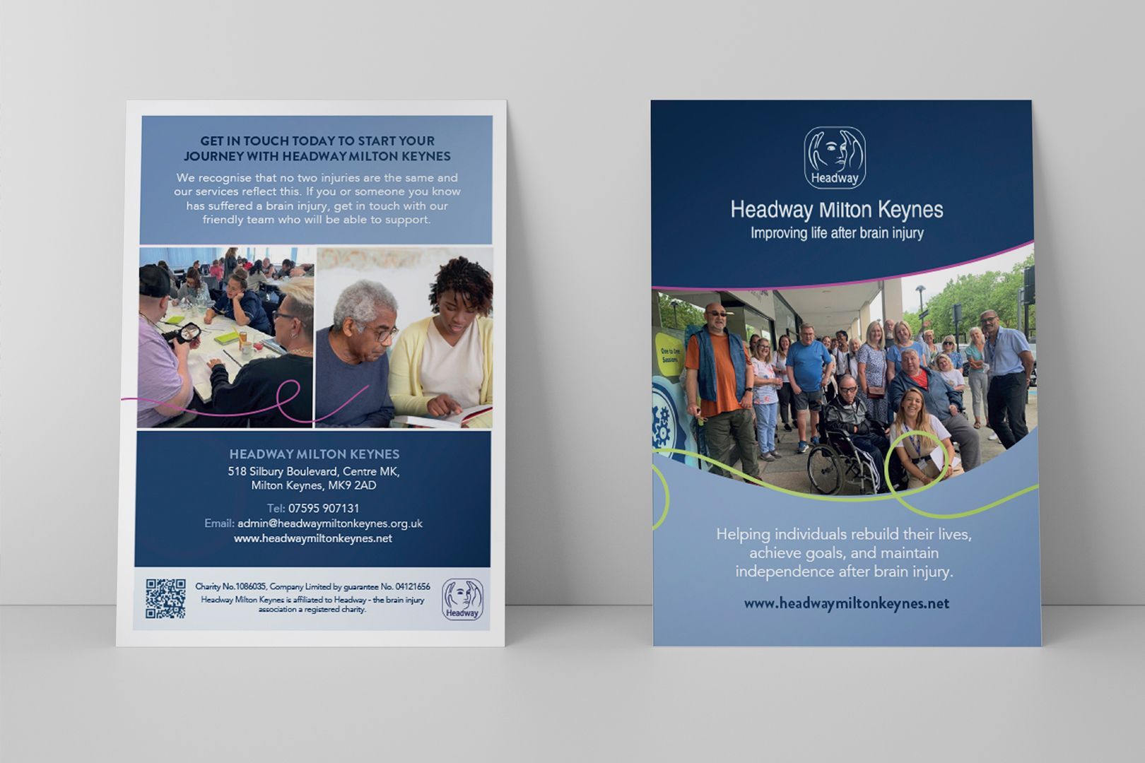 Headway charity design and marketing