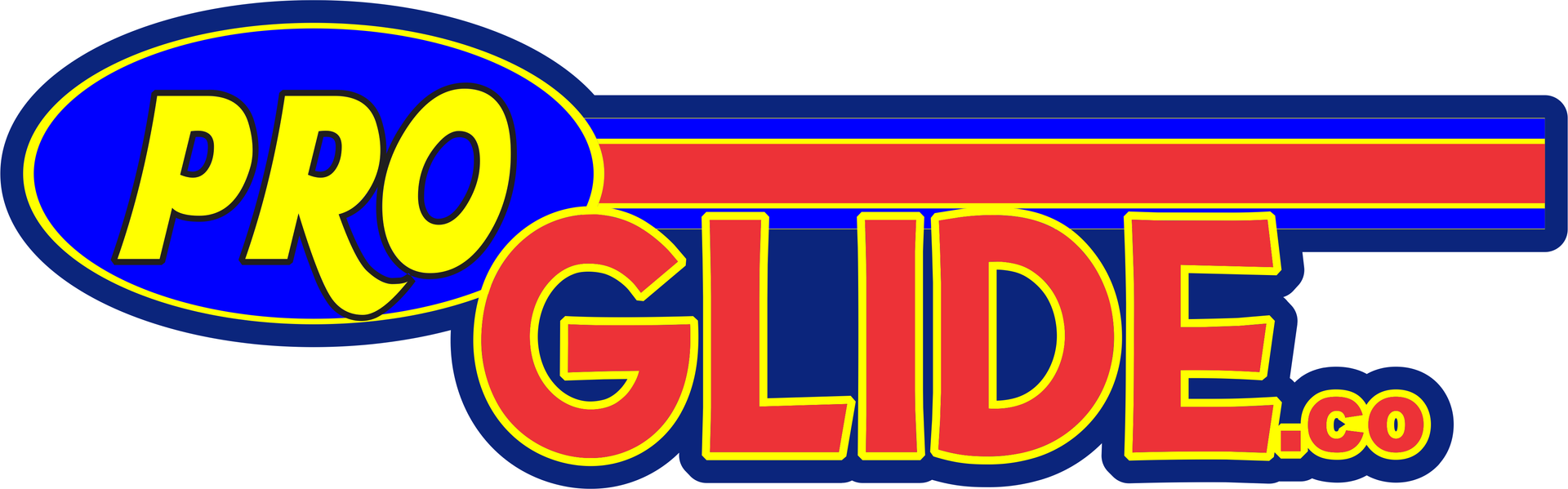 A logo for proglide.co is shown on a white background