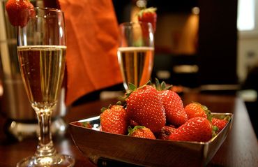 Strawberries and champagne