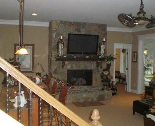 Television On Top Of Fireplace — Mooresville, NC — Bryan Clodfelter Construction Company
