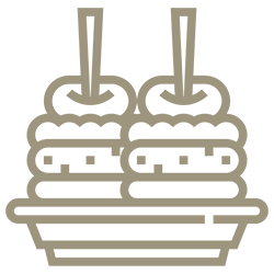 Icona - stuzzichini da aperitivo