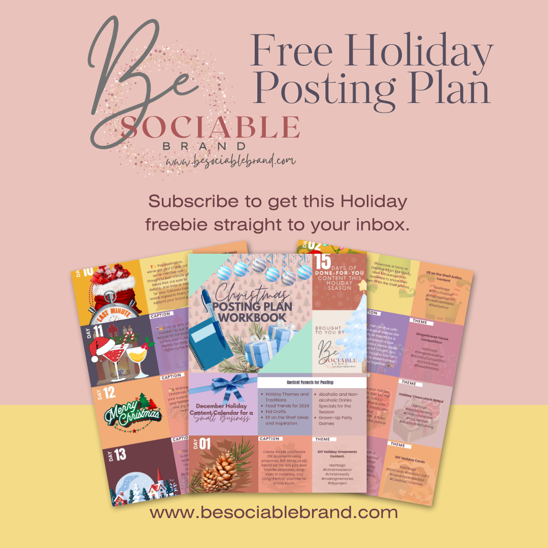 An advertisement for a free holiday posting plan