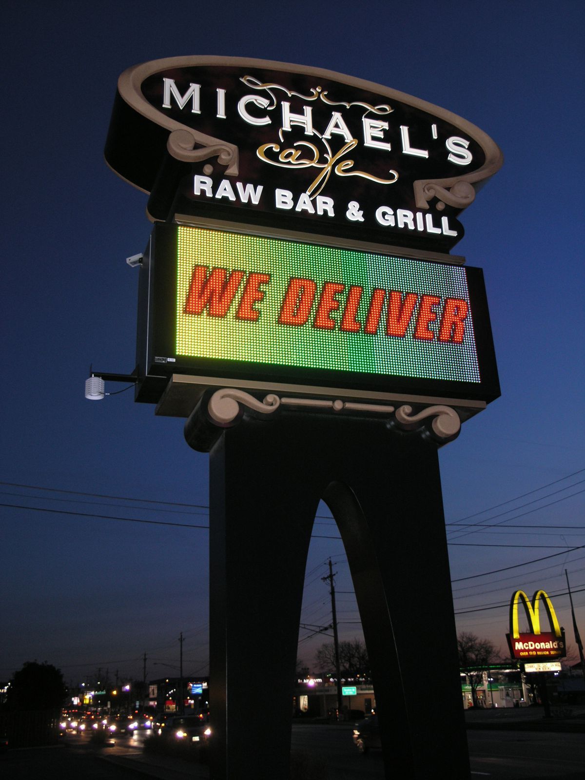 Custom-designed bright LED storefront sign by Carolina Signs & Wonders in Apex, NC enhancing business visibility.