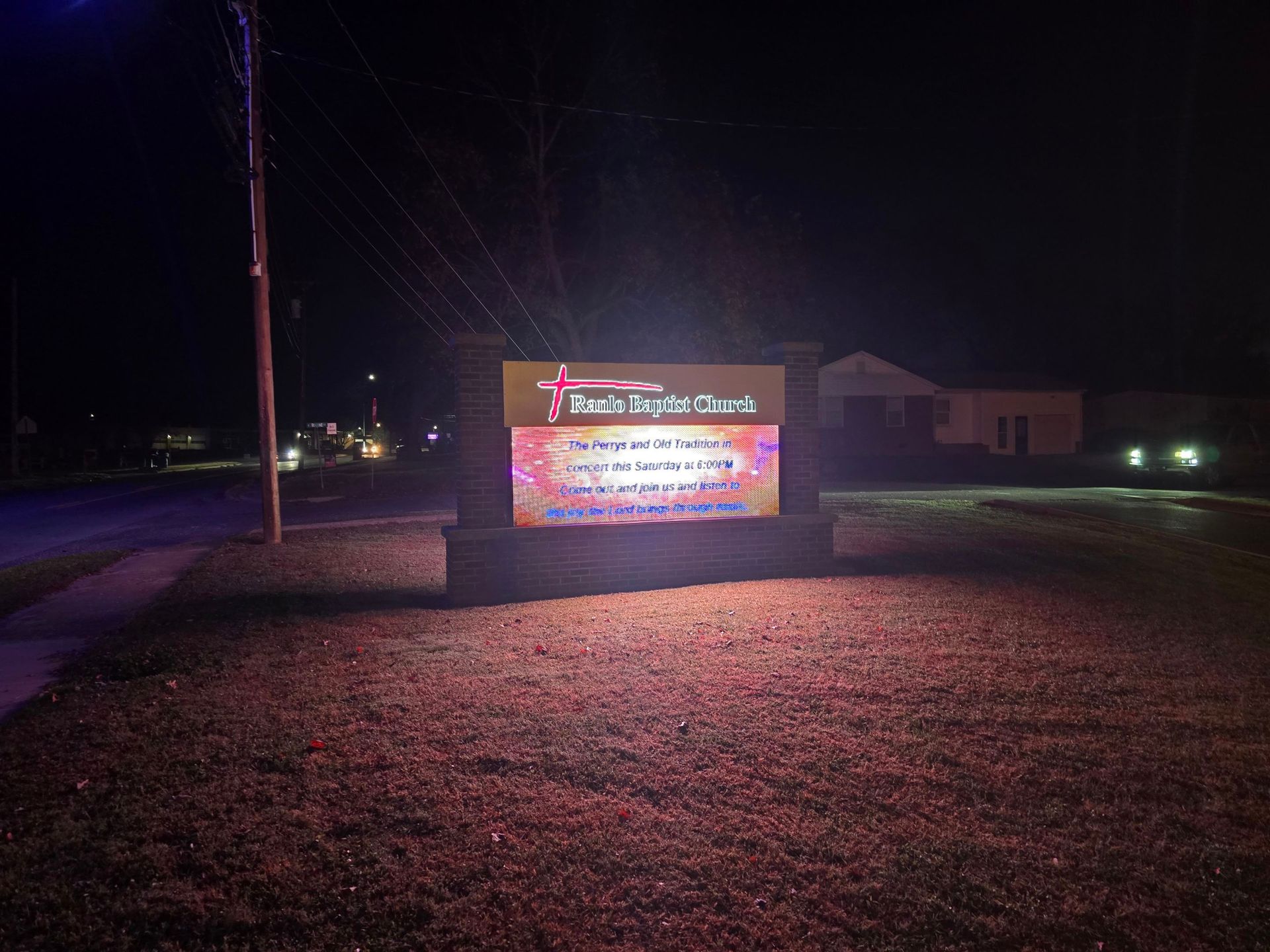 Programmable LED message center in Apex, NC displaying vibrant business promotions by Carolina Signs & Wonders.