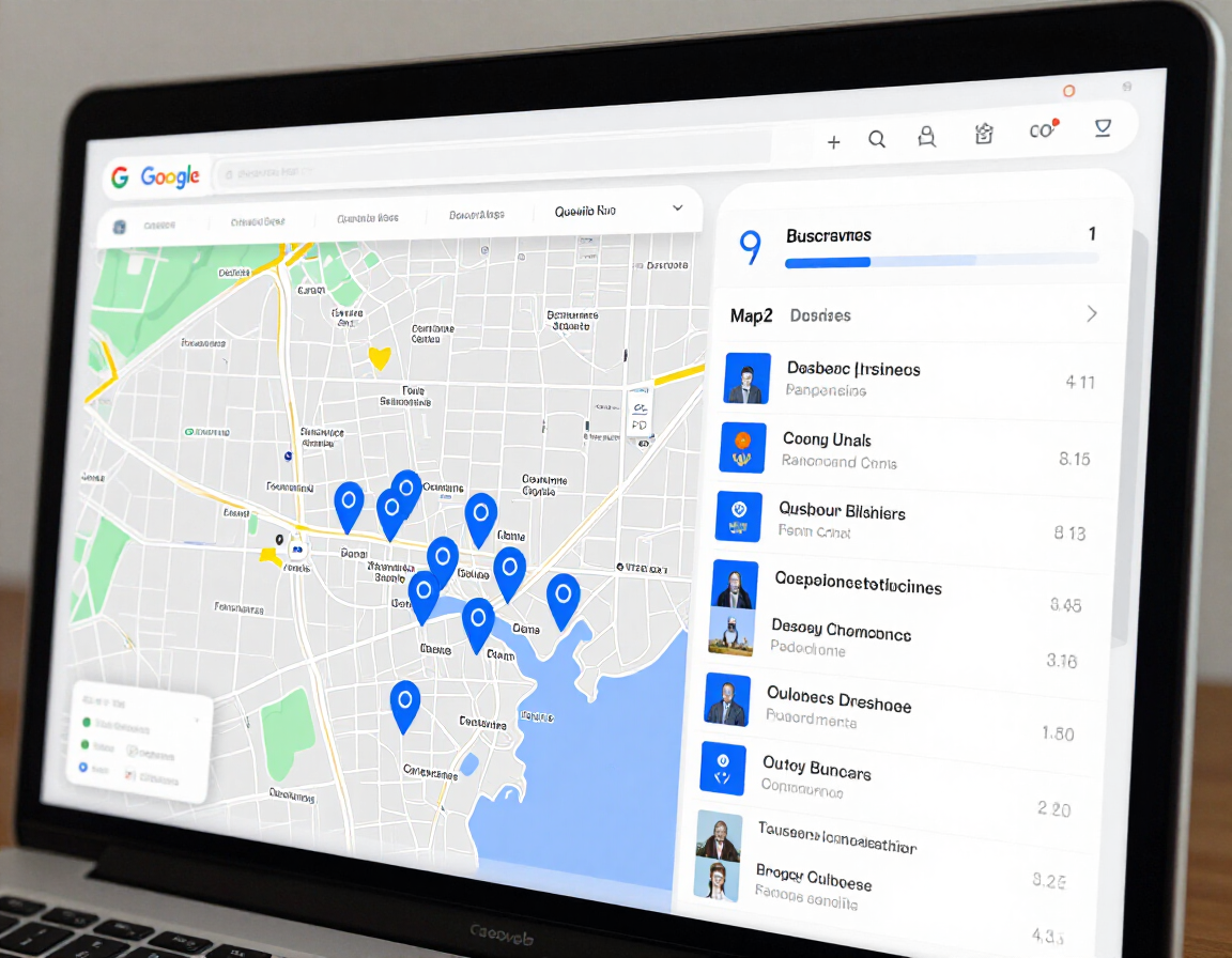 Capture de classement local Google Maps en première position