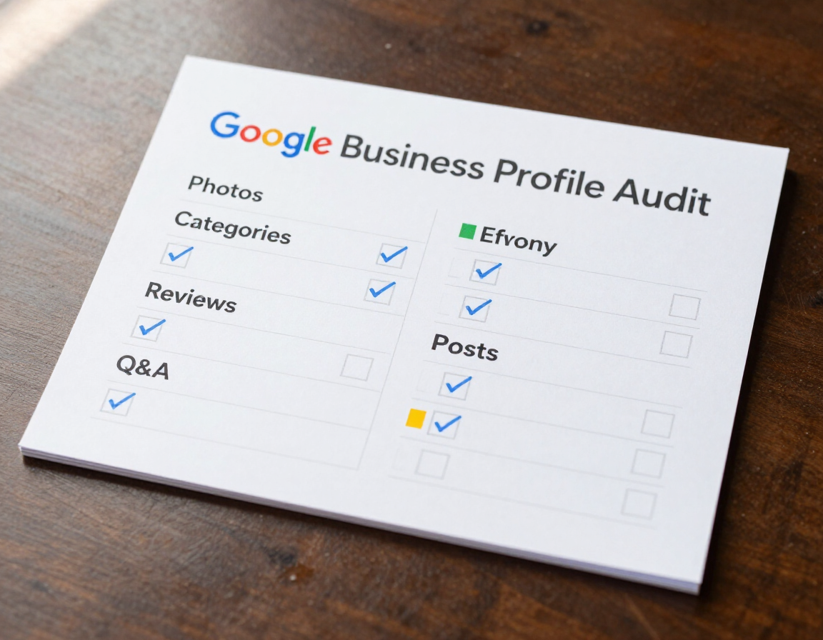 Rapport d’audit d’un profil Google Business