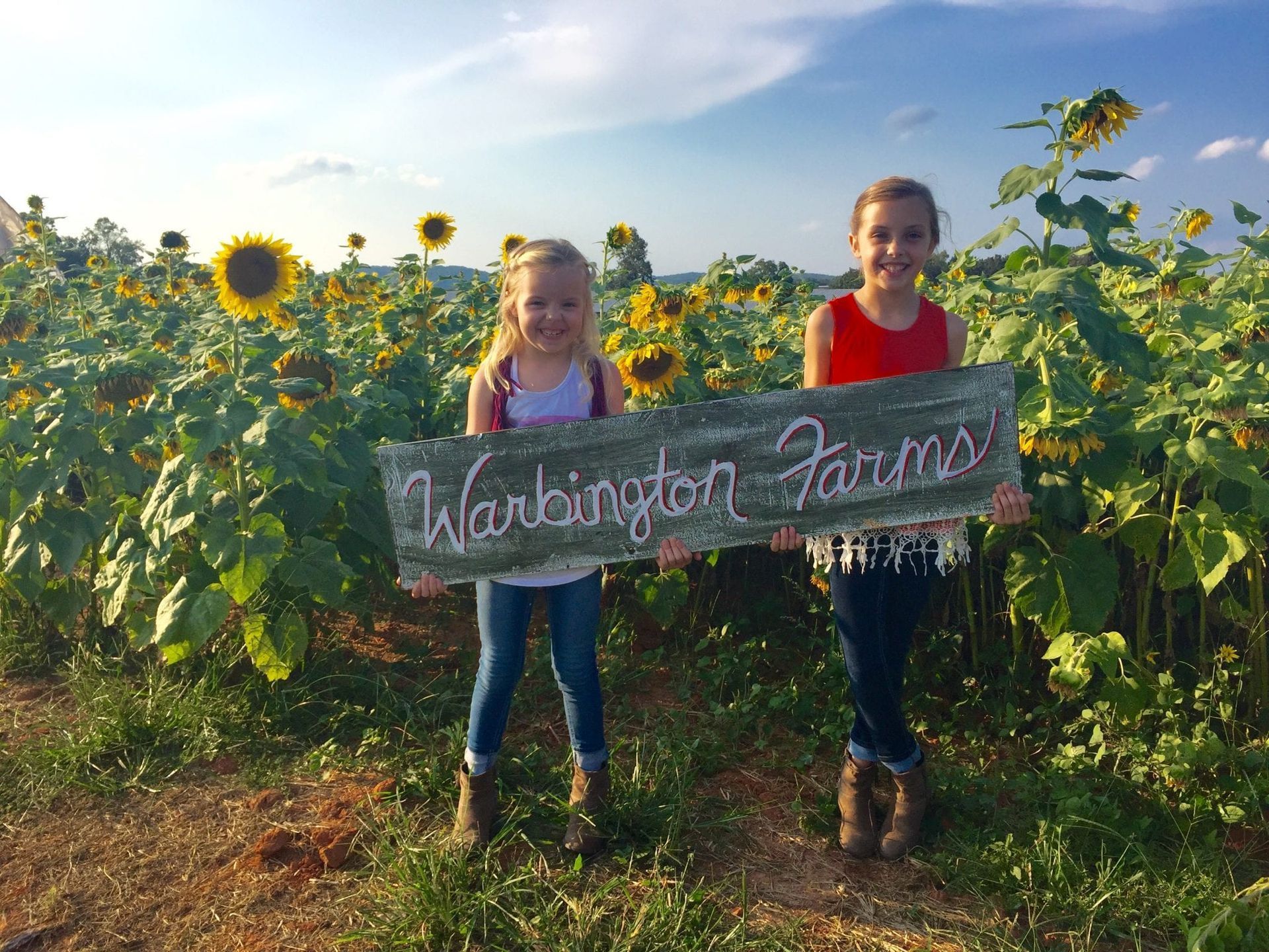 Children with Signage  - Cumming, GA - Potts Towing