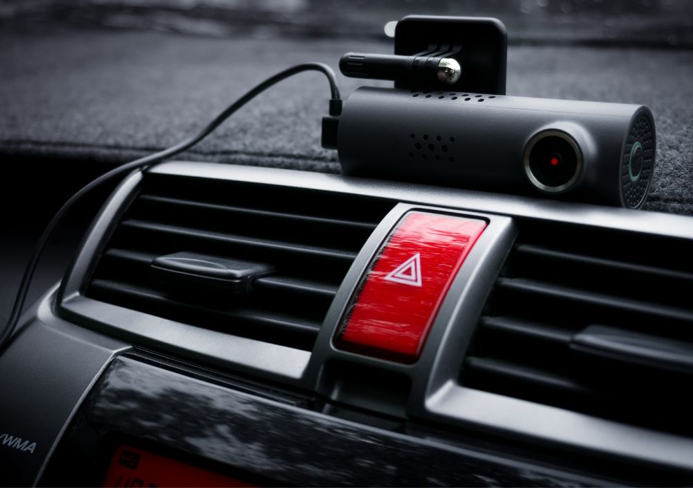 dash cam fitting in our workshop in Reading