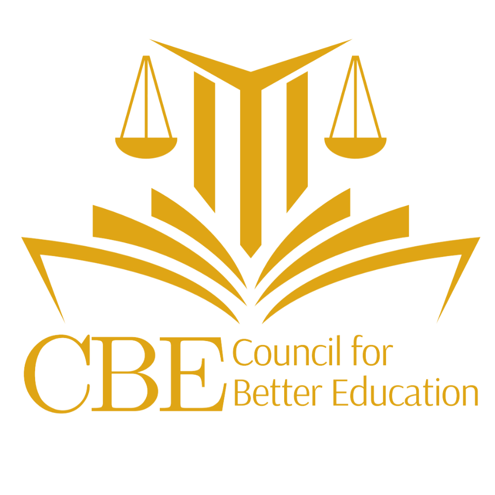 a logo for the council for better education