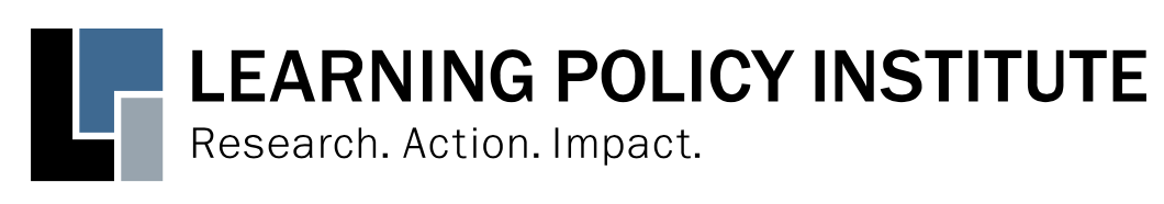 A logo for the learning policy institute research action impact