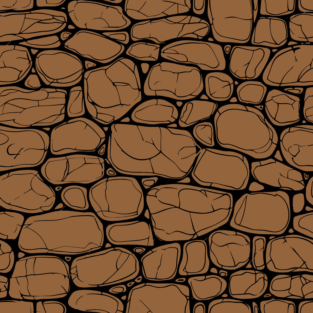 A drawing of a stone wall with a seamless pattern