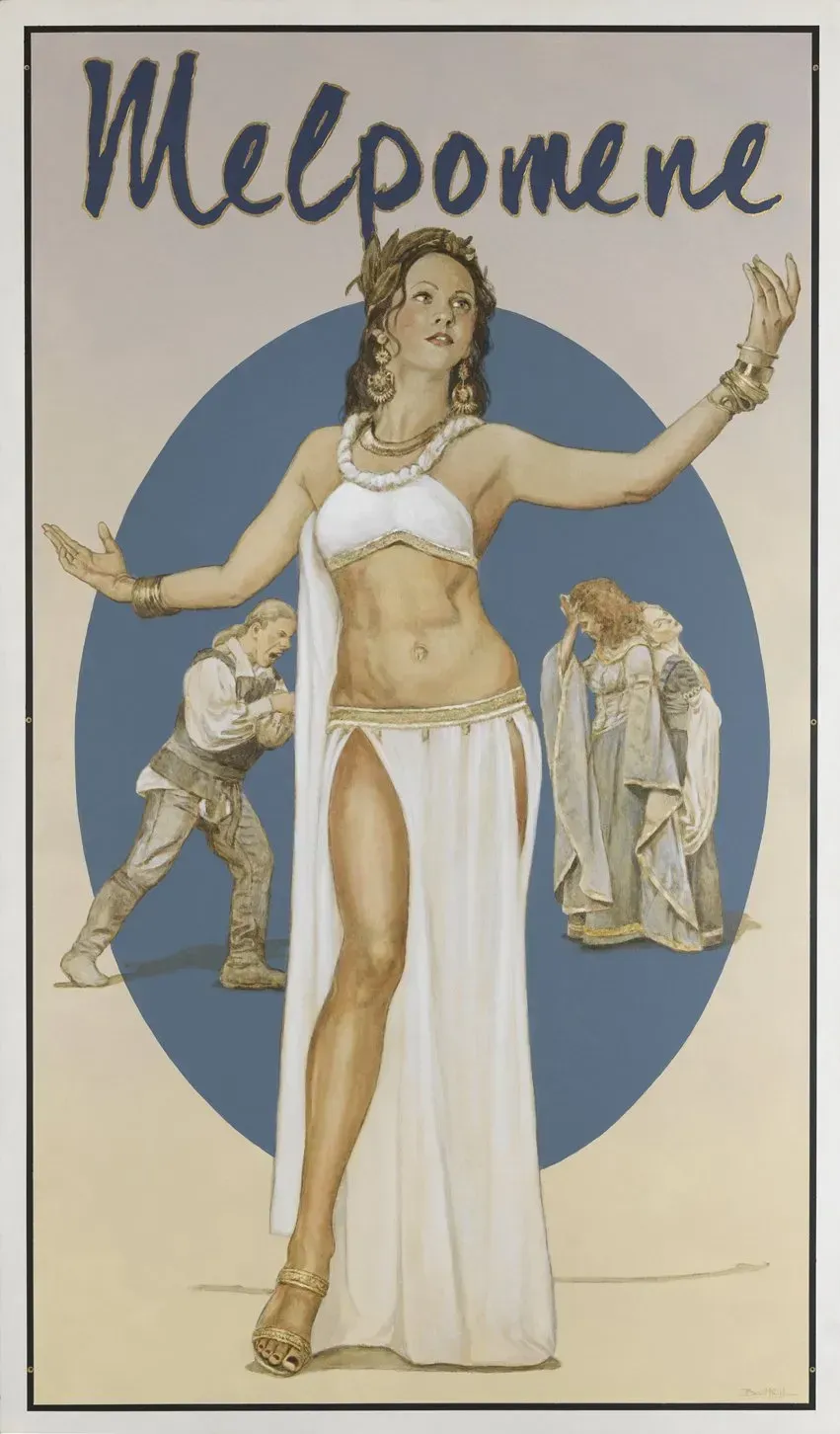 Bart Heijlen Illustrations 15, 9 muses-Melpomene.