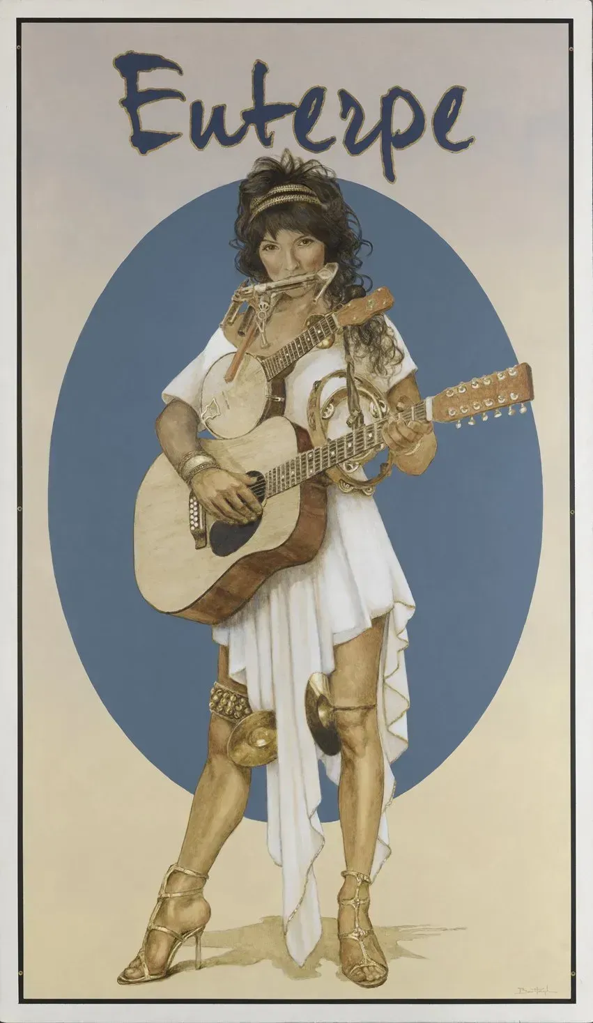 Bart Heijlen Illustrations 16, 9 muses-Euterpe.