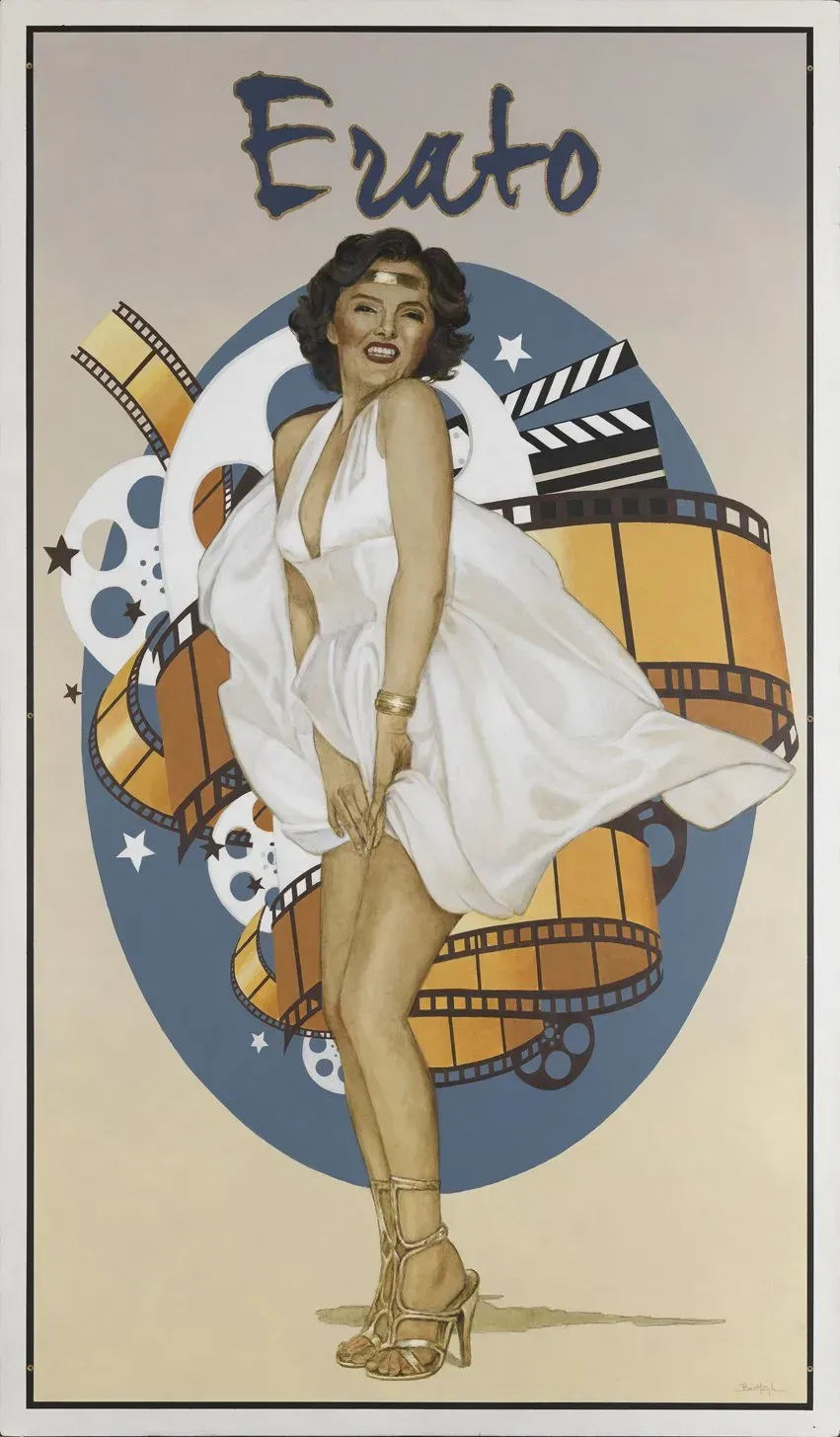 Bart Heijlen Illustrations 19, 9 muses-Erato.